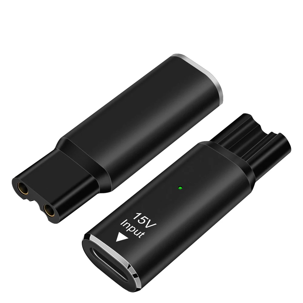 Men'S Grooming Trimmer - 15V Type-C Shaver Adapter, Charging Converter