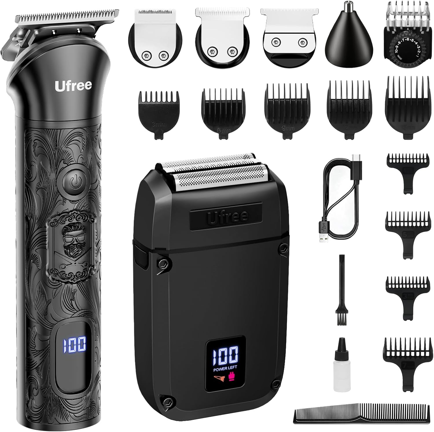 Men'S Grooming Set Gift - Electric Beard Trimmer for Men, Foil
