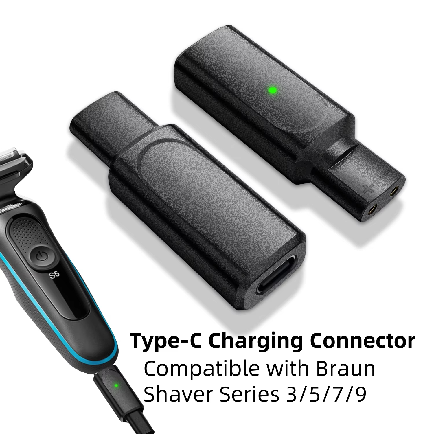 Men'S Grooming Trimmer - 12V Type-C Shaver Adapter Charging Converter