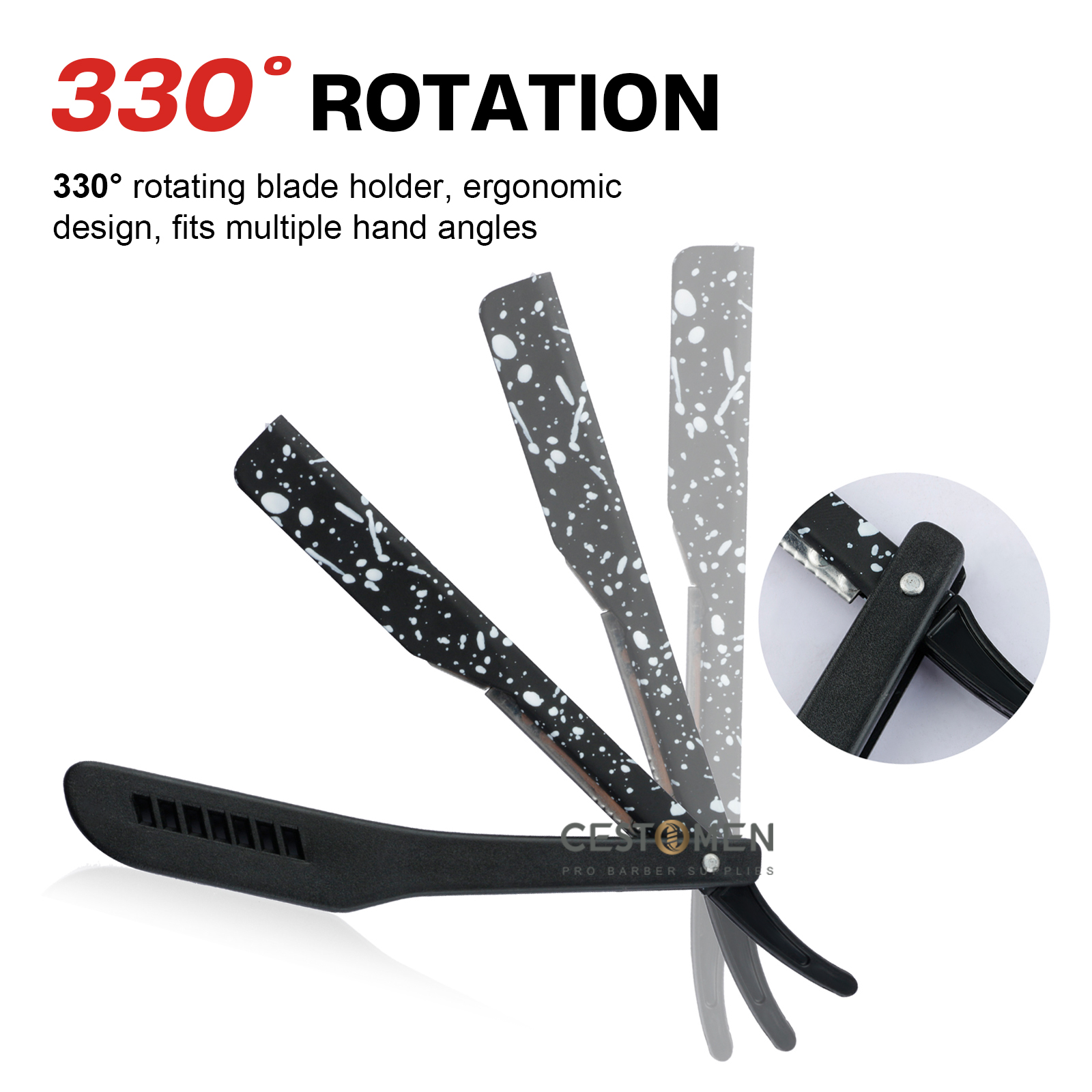 Newest 1PCS Men's Classic Fold - مراجعة Straight Razor Safety وسعره