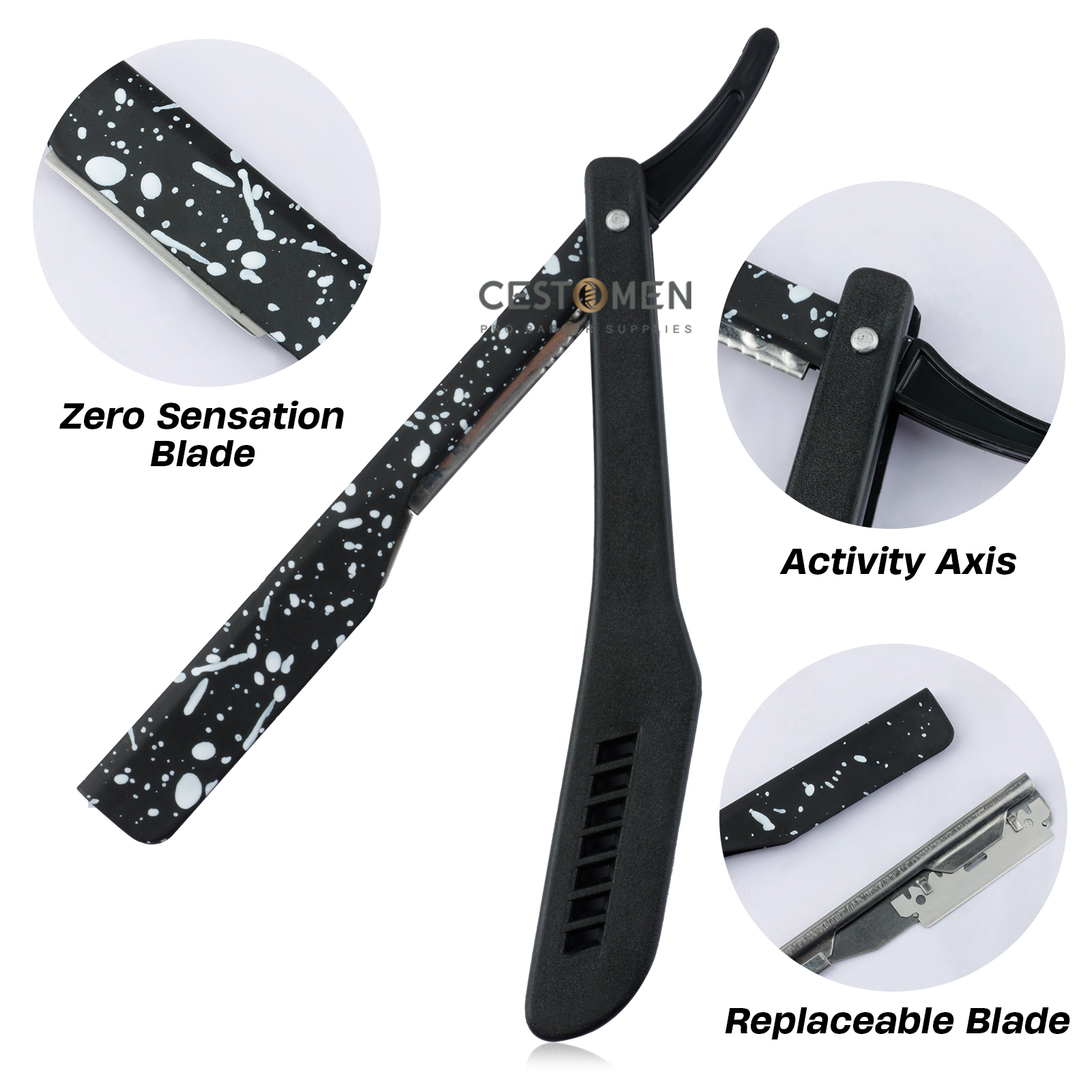 Newest 1PCS Men's Classic Fold - مراجعة Straight Razor Safety وسعره