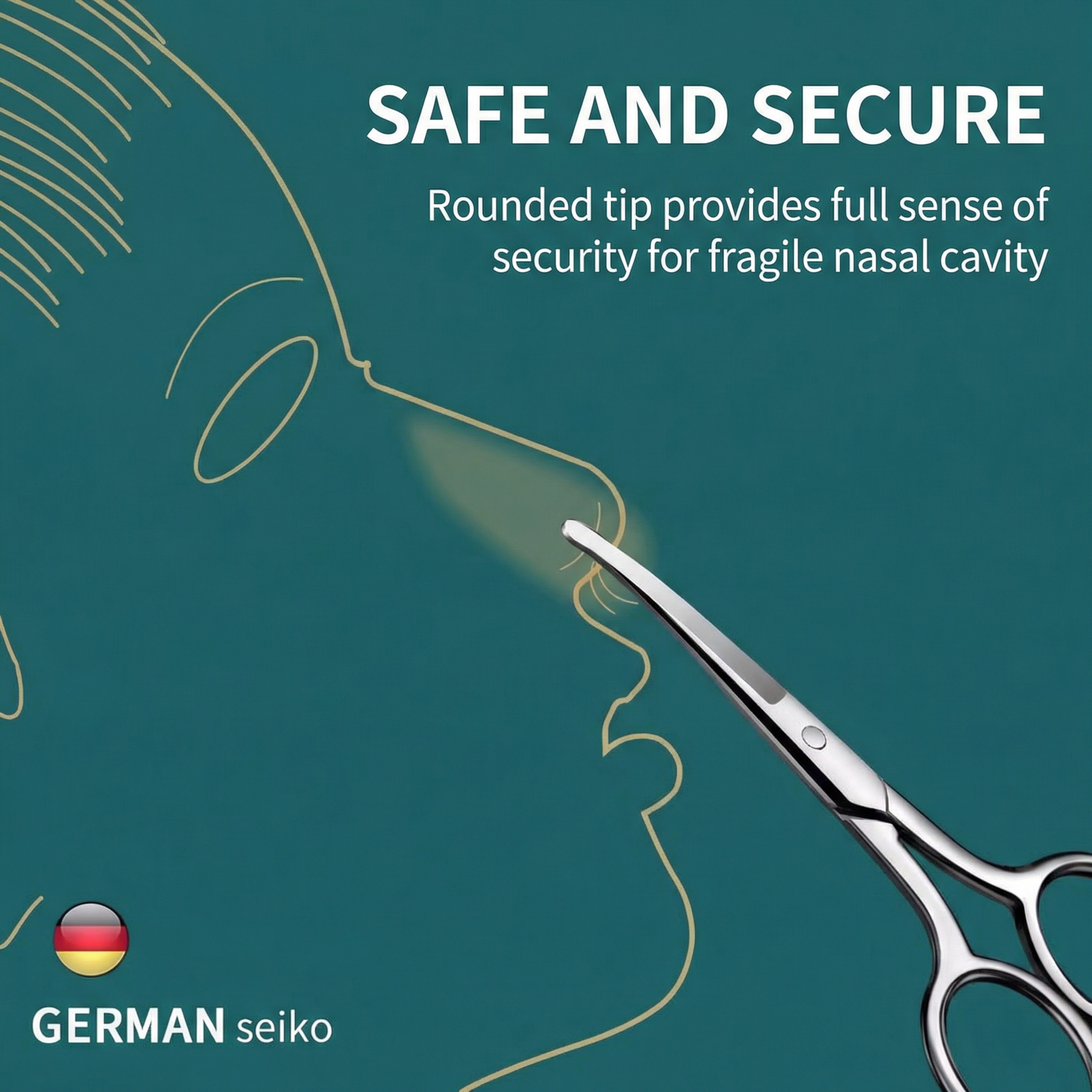 German Style Round-Tip Nose Ha - مراجعة Men'S Grooming Tips وسعره
