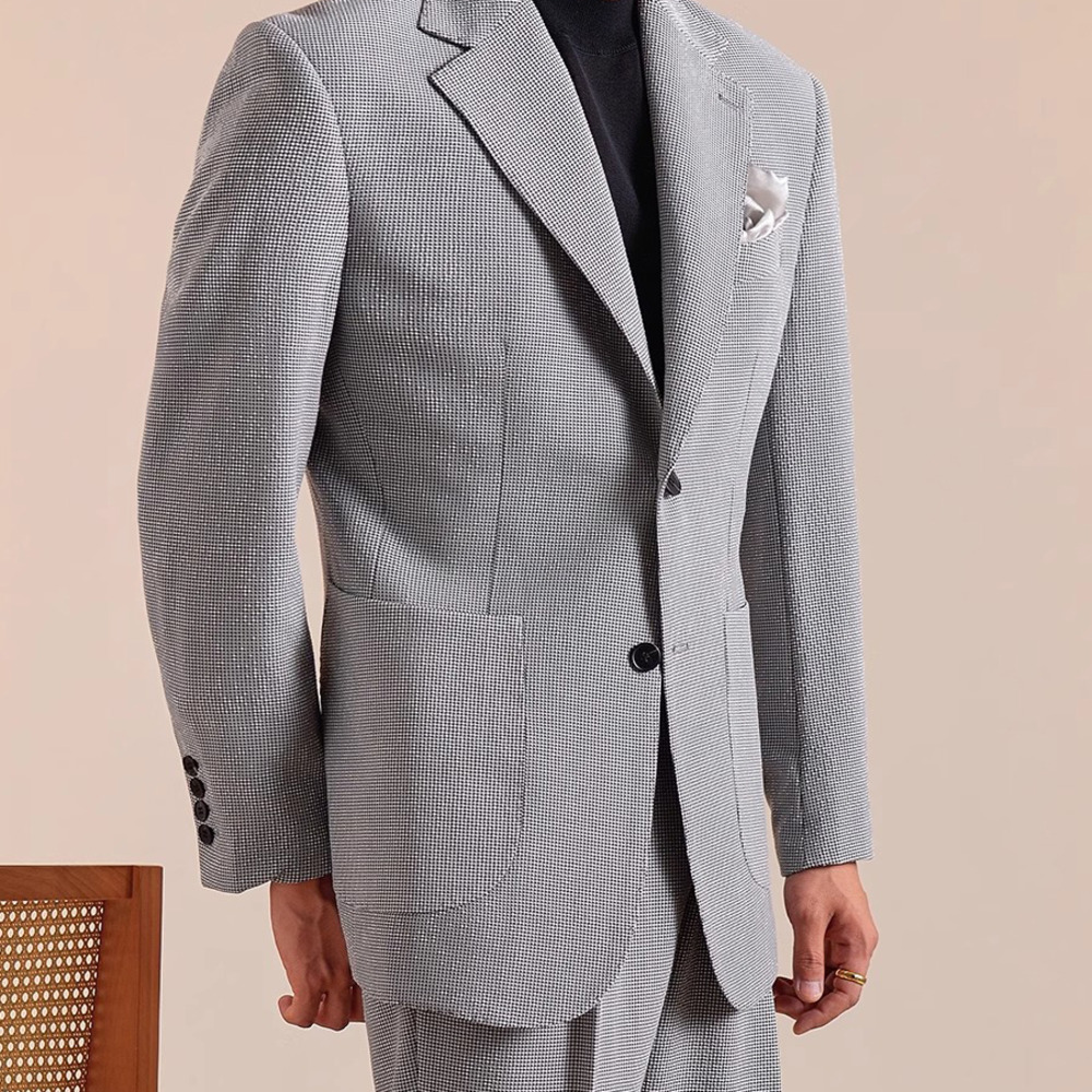 Men Tuxedo Suit Blazer Homme L - مراجعة Men'S Grooming Club وسعره