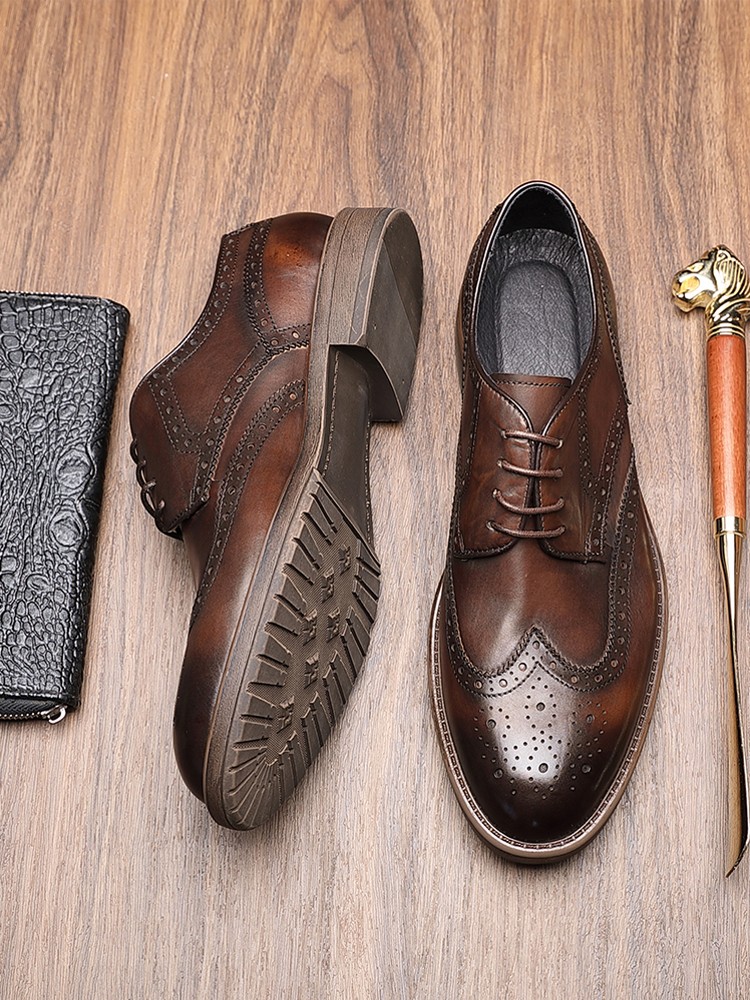 British Style Men Handmade Cow - مراجعة Men'S Grooming Tips وسعره