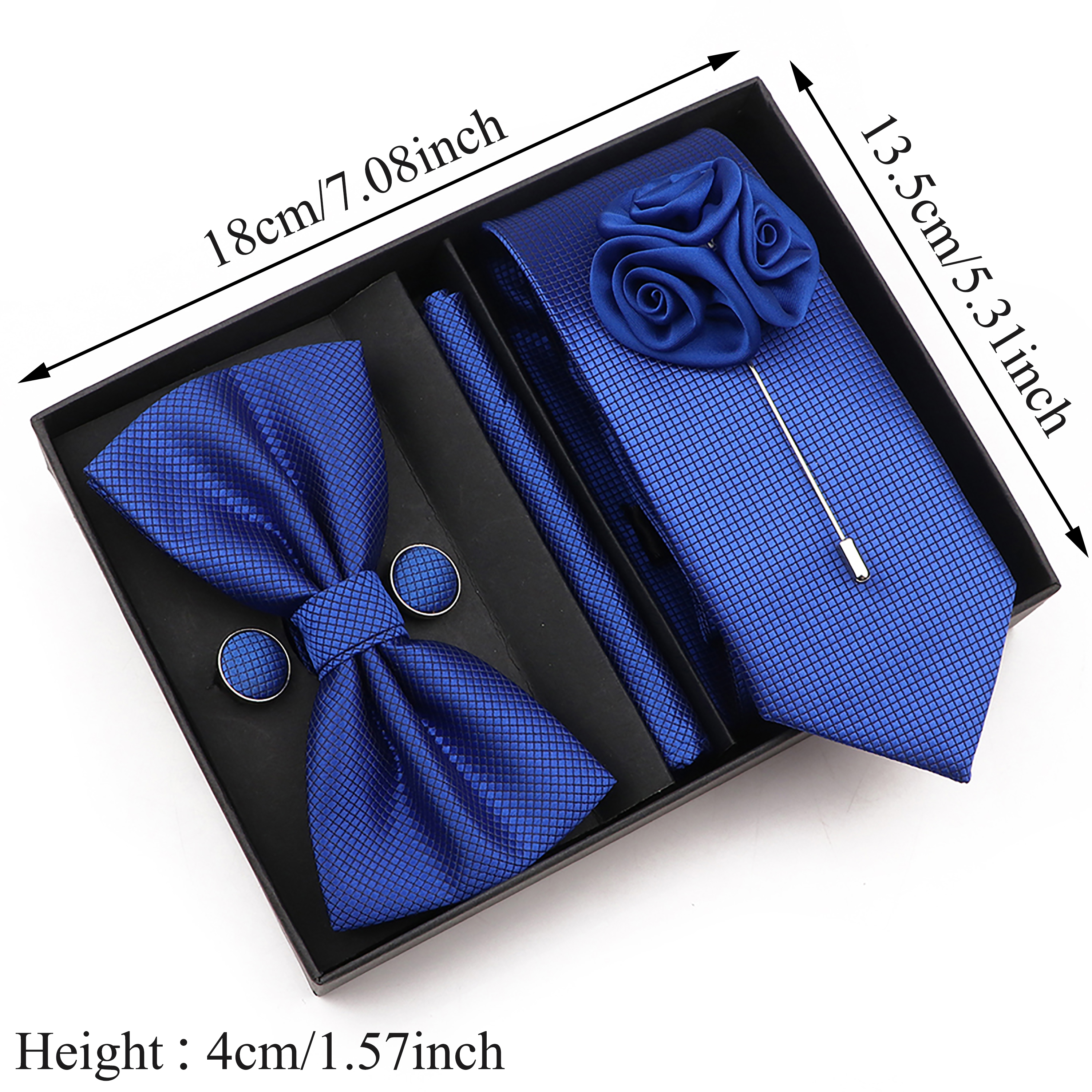New Style Tie Set Solid Color  - مراجعة Men'S Grooming Set Gift وسعره