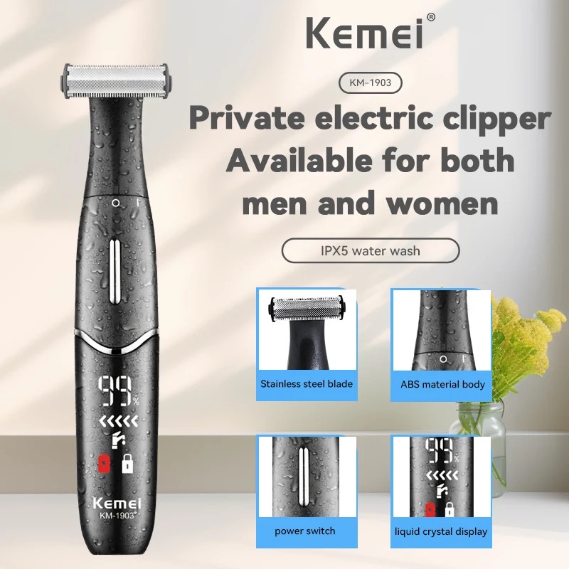 Kemei Face Body Electric Beard - مراجعة Men'S Face Grooming وسعره