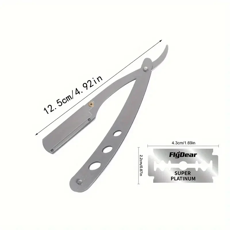 Hair Removal Knife Men Shaves  - مراجعة Straight Razor Safety وسعره