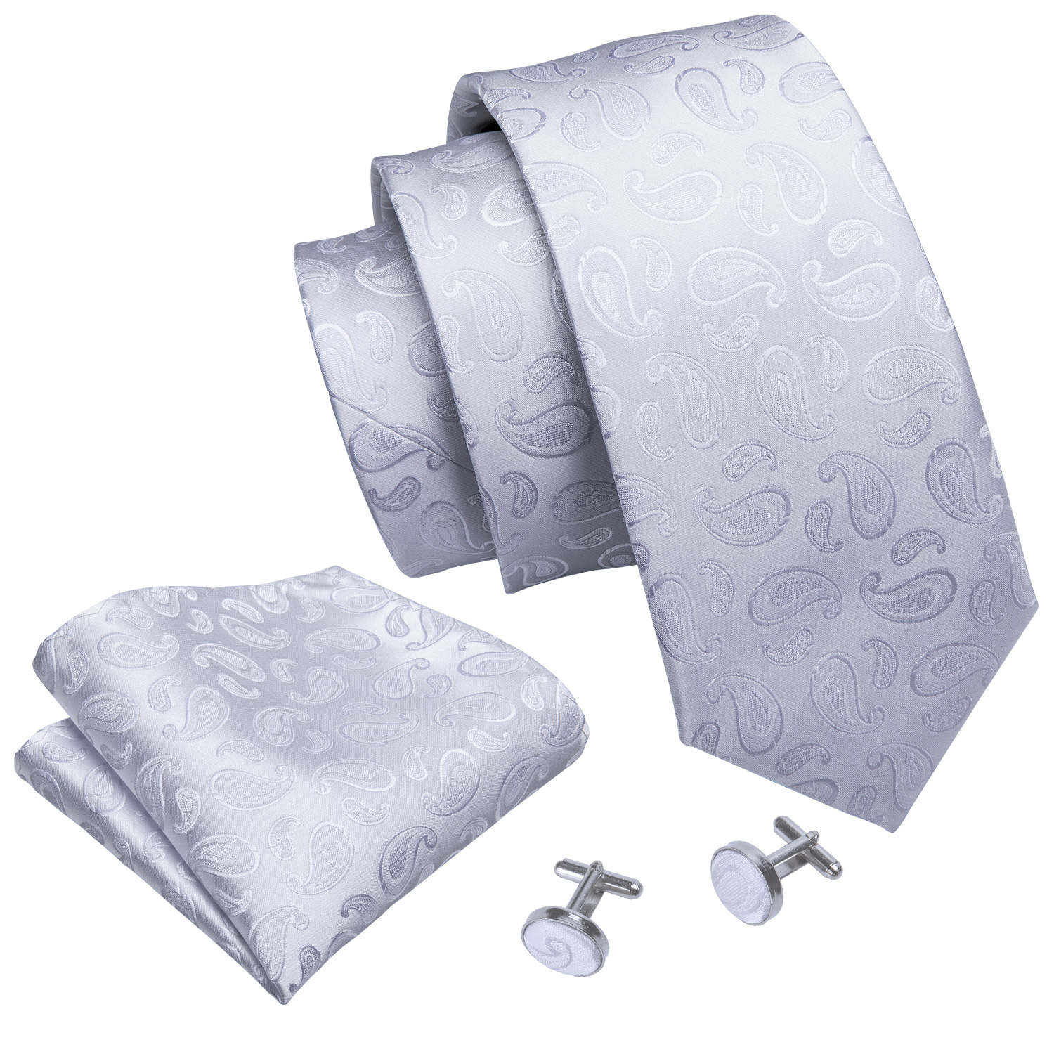 Fashion Silk White Mens Weddin - مراجعة Men'S Grooming Set Gift وسعره