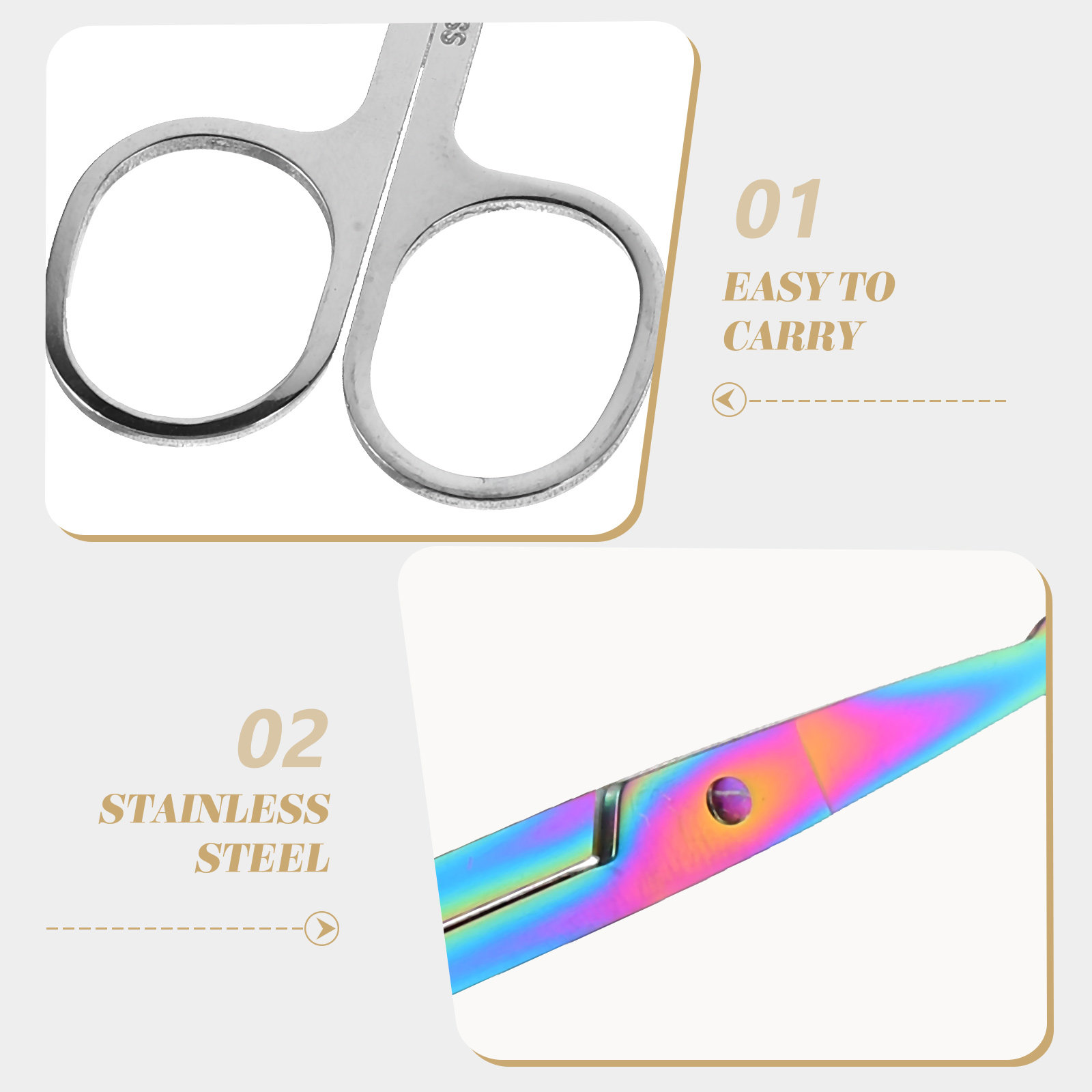 2Pcs Nose Hair Scissor Set Rou - مراجعة Men'S Grooming Tips وسعره