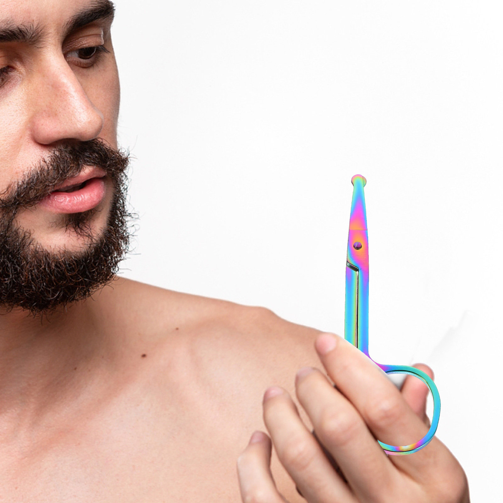 2Pcs Nose Hair Scissor Set Rou - مراجعة Men'S Grooming Tips وسعره