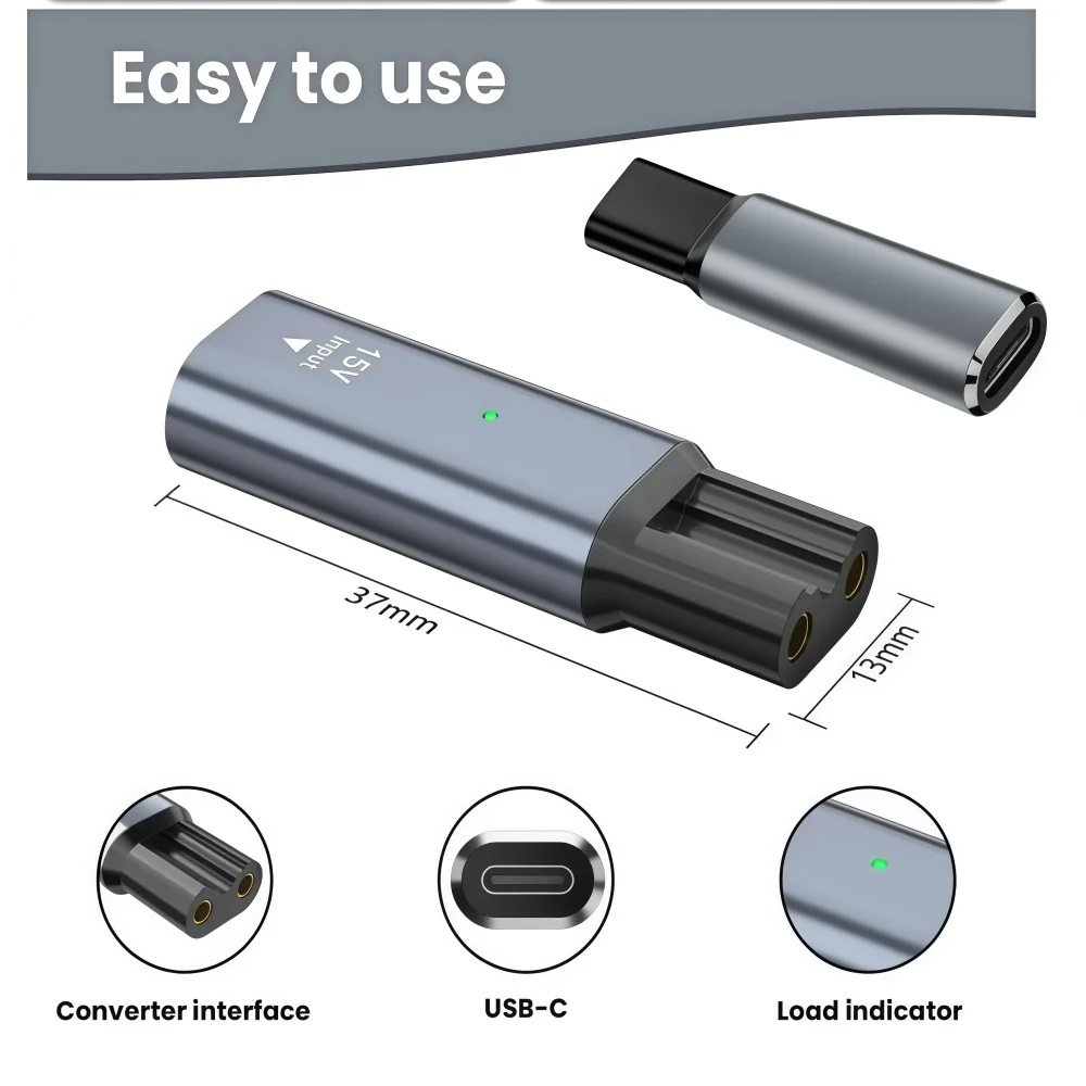 15V Type-C Shaver Adapter, Cha - مراجعة Men'S Grooming Trimmer وسعره
