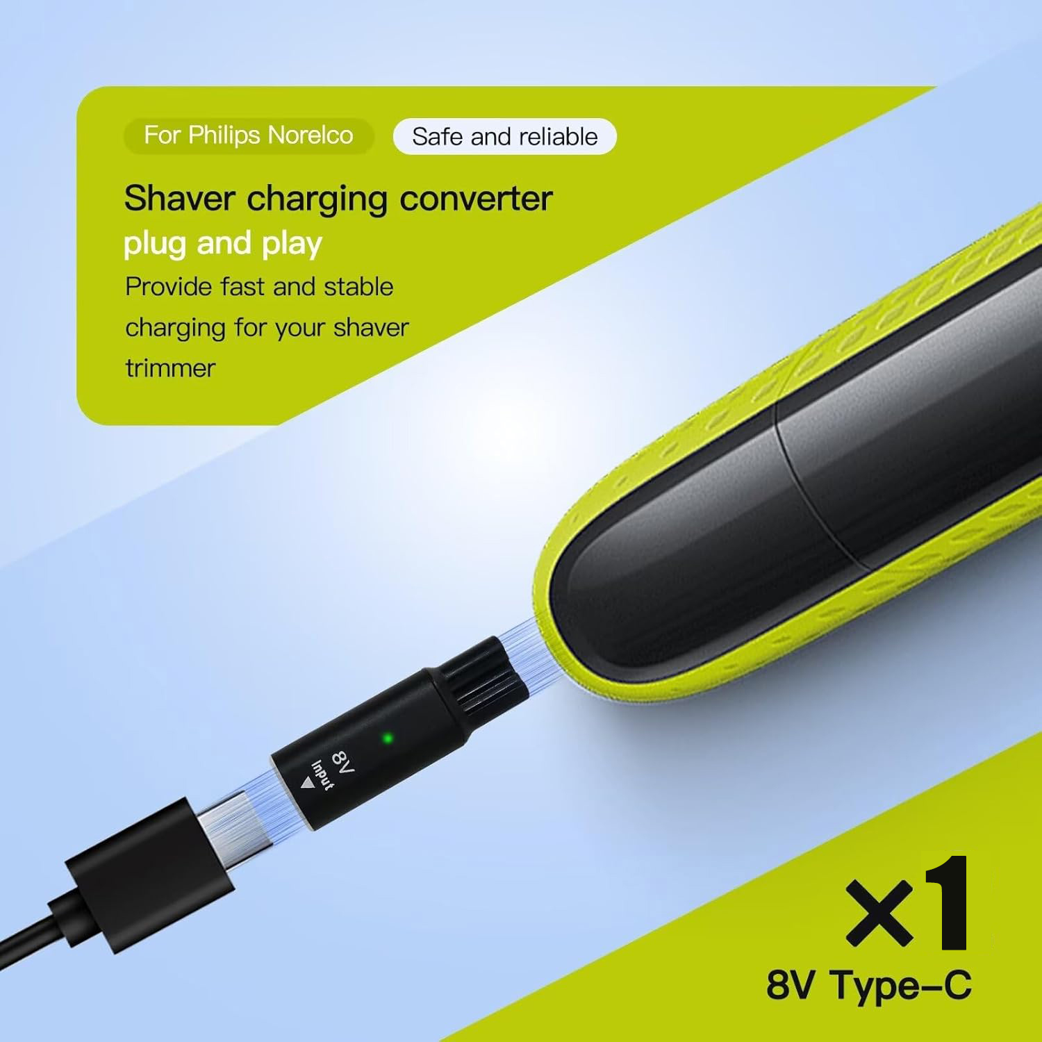 8V HQ850 Type-C Shaver Charger - مراجعة Men'S Grooming Trimmer وسعره