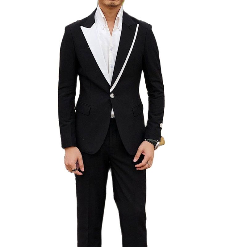 Casual Men Suits With Black Pa - مراجعة Men'S Grooming Club وسعره