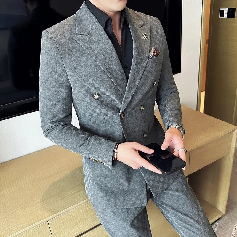 Fashion Men Suits 2 Piece Coat - مراجعة Men'S Grooming Spot وسعره