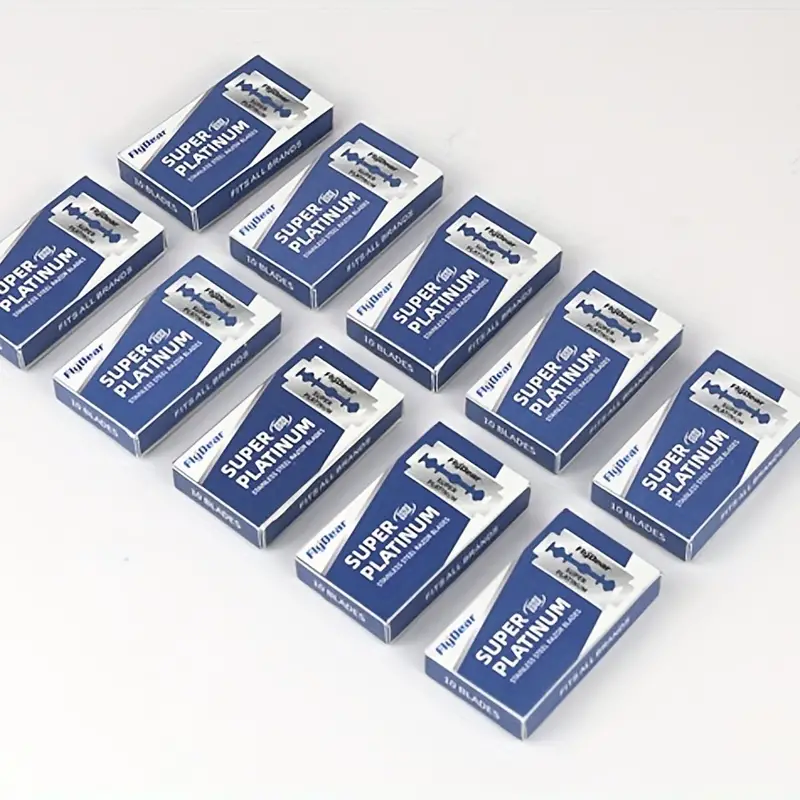 100PCS Stainless Steel Materia - مراجعة Straight Razor Safety وسعره