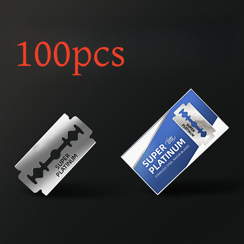 100PCS Stainless Steel Materia - مراجعة Straight Razor Safety وسعره