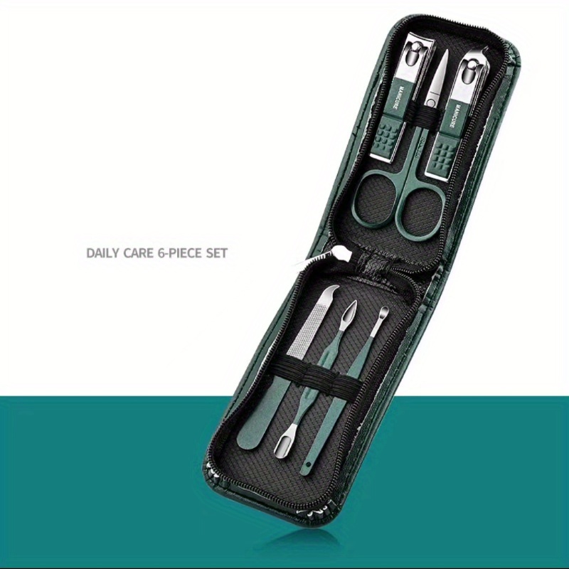 Nail Clipper Set, 6PCS Manicur - مراجعة Men'S Grooming Set Gift وسعره