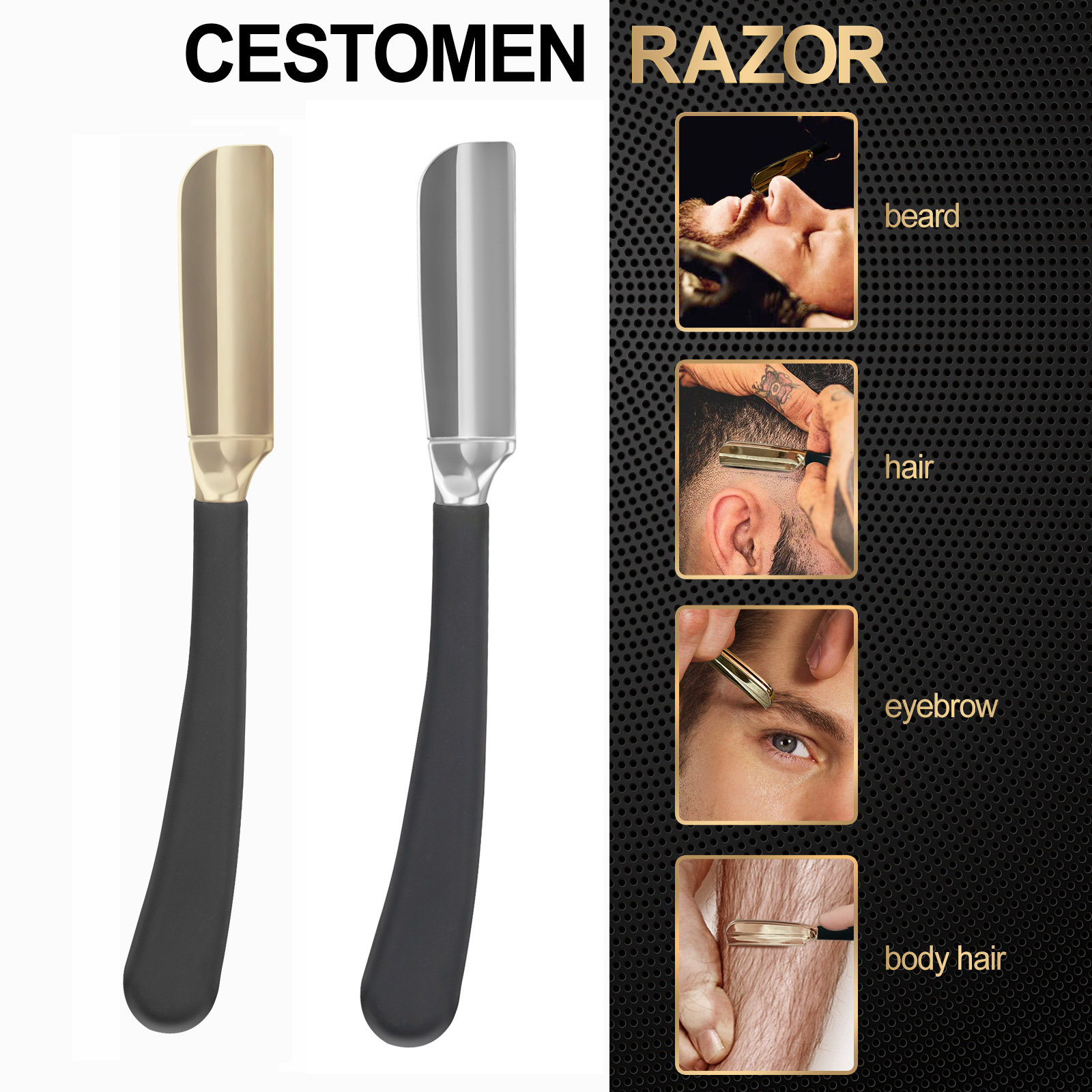 1Pc Pro Baber Beard Straight E - مراجعة Straight Razor Safety وسعره