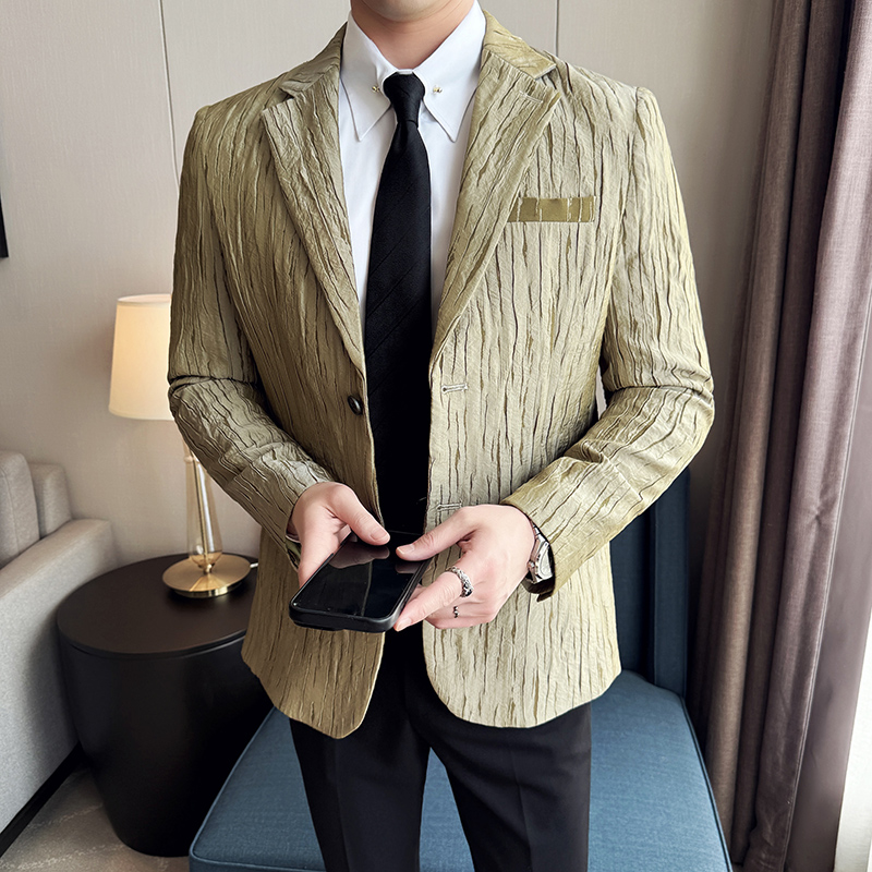 Korean Trend 3D Pleated Suit J - مراجعة Men'S Grooming Trends وسعره