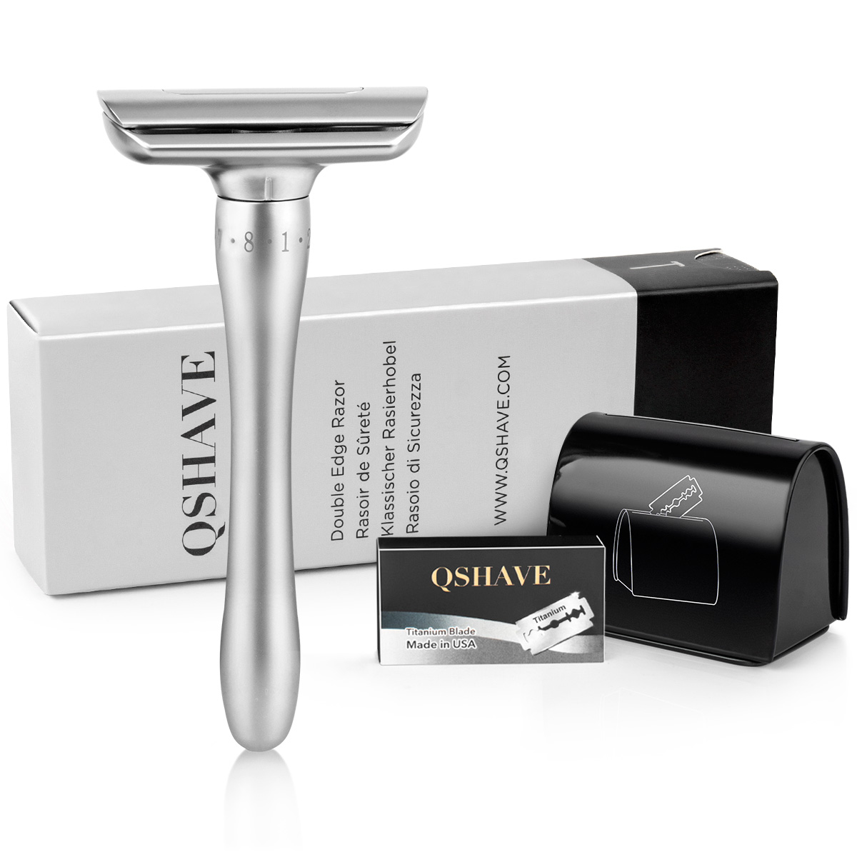 QShave Adjustable Safety Razor - مراجعة Straight Razor Safety وسعره