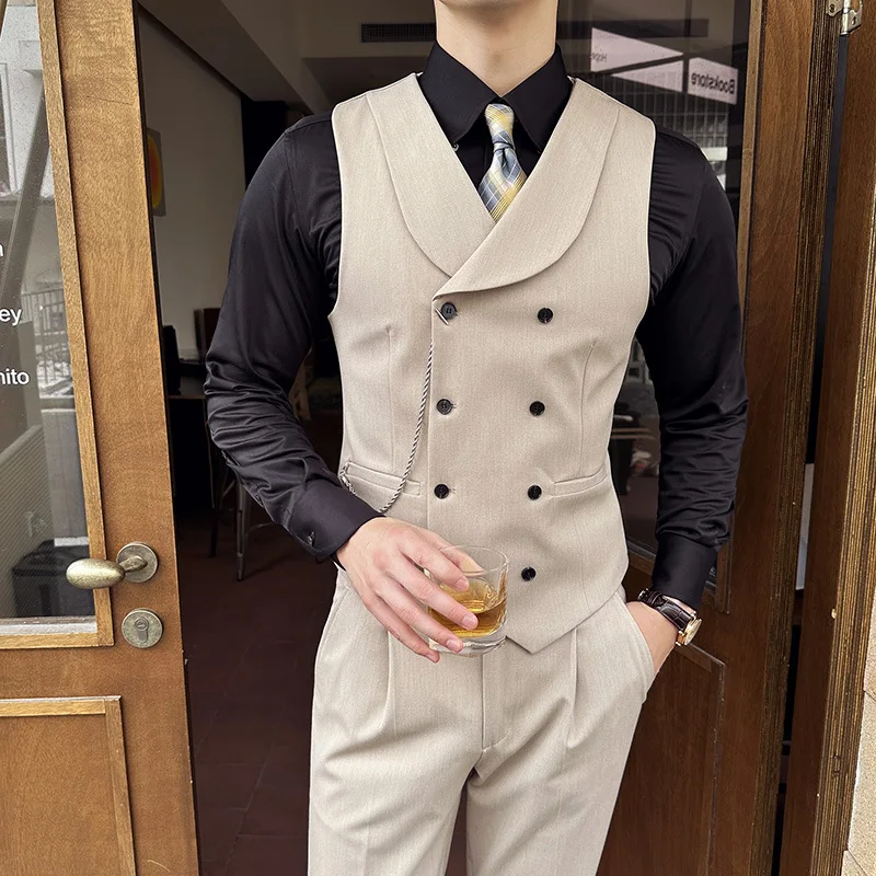 ( Vest + Pants) Men Luxury Dou - مراجعة Men'S Grooming Club وسعره