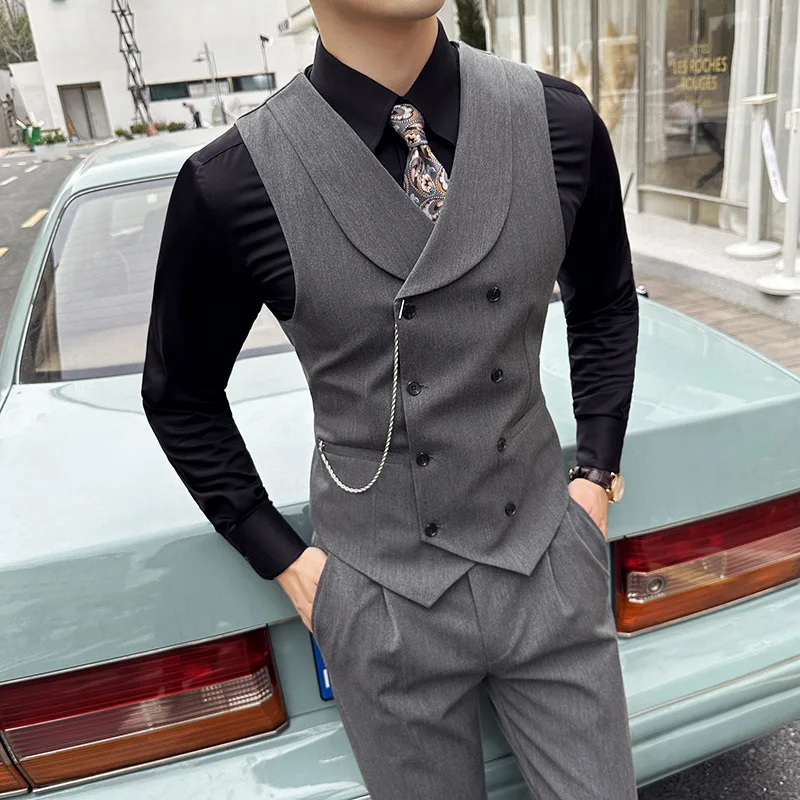 ( Vest + Pants) Men Luxury Dou - مراجعة Men'S Grooming Club وسعره