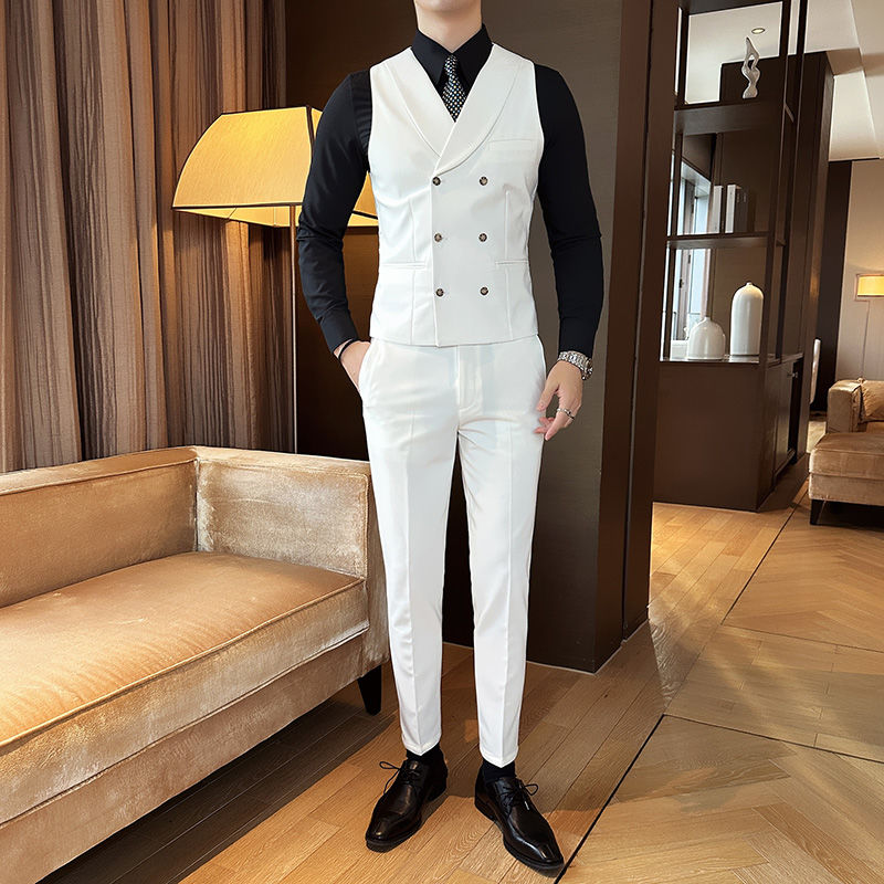 ( Vest + Pants) Men Luxury Dou - مراجعة Men'S Grooming Club وسعره