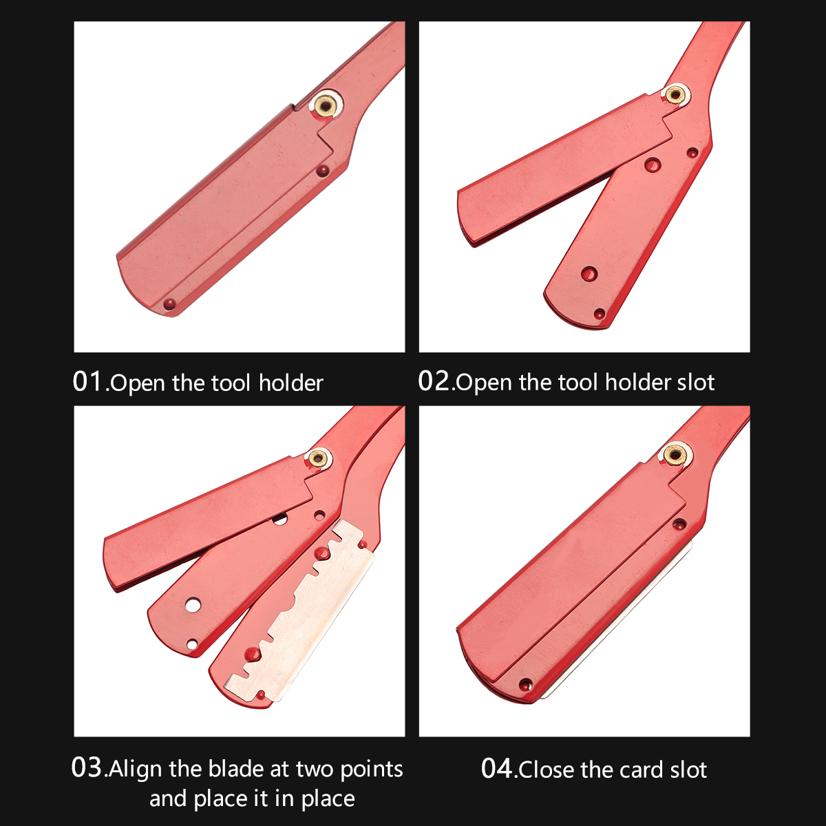 Salon barber razor manual colo - مراجعة Straight Razor Safety وسعره