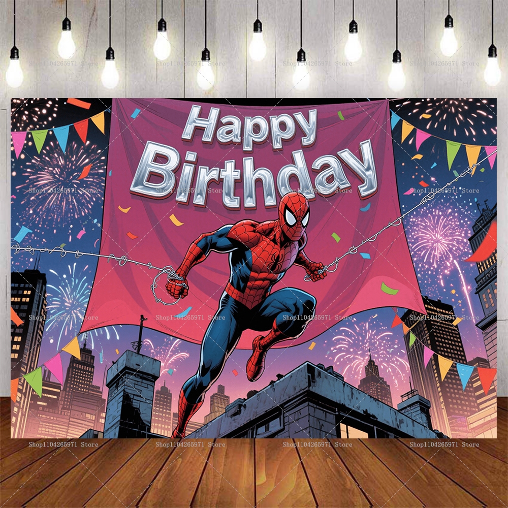 Cool Spider-Man Birthday Backd - مراجعة Men'S Face Grooming وسعره