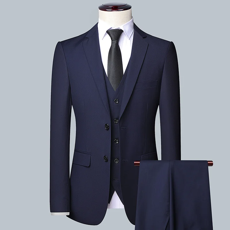 Men's Solid Color Business Sui - مراجعة Men'S Grooming Trends وسعره