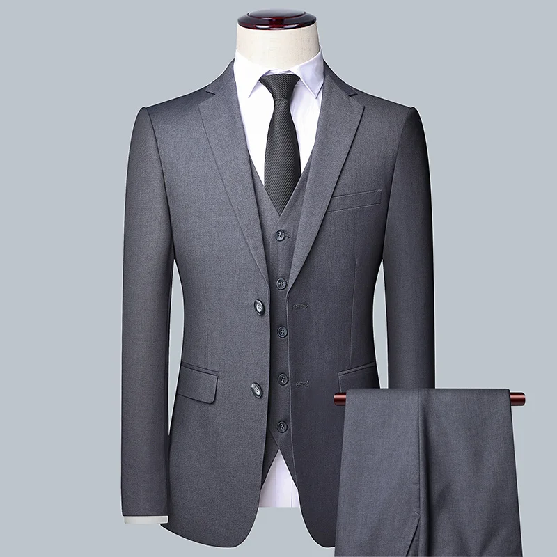 Men's Solid Color Business Sui - مراجعة Men'S Grooming Trends وسعره
