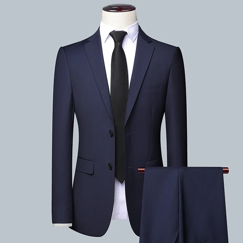 Men's Solid Color Business Sui - مراجعة Men'S Grooming Trends وسعره