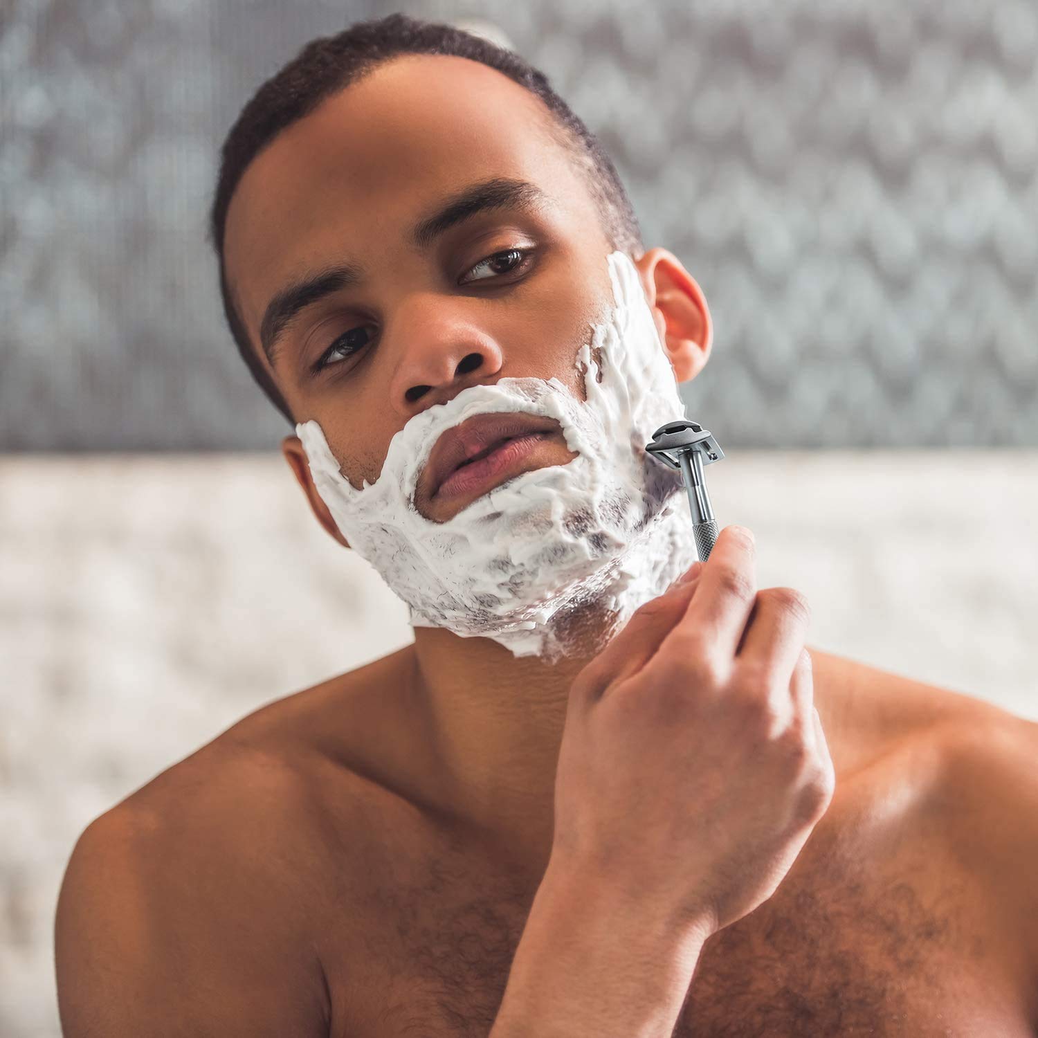 Safety Razor with Brass Weight - مراجعة Straight Razor Safety وسعره