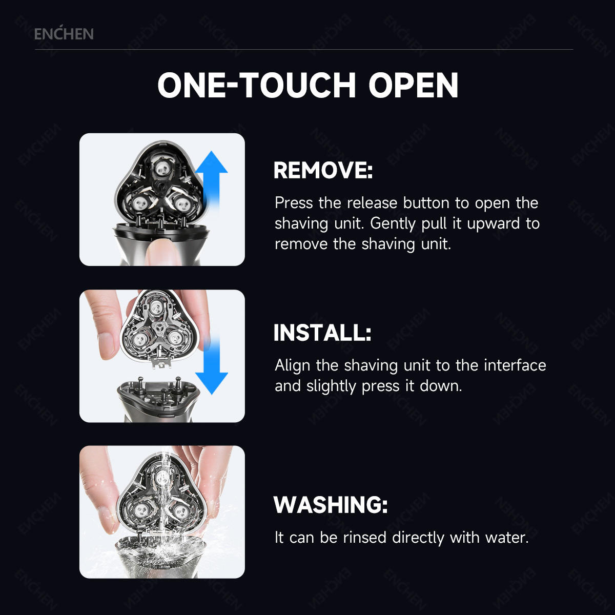 ENCHEN Blackstone's Replacemen - مراجعة Men'S Face Grooming وسعره