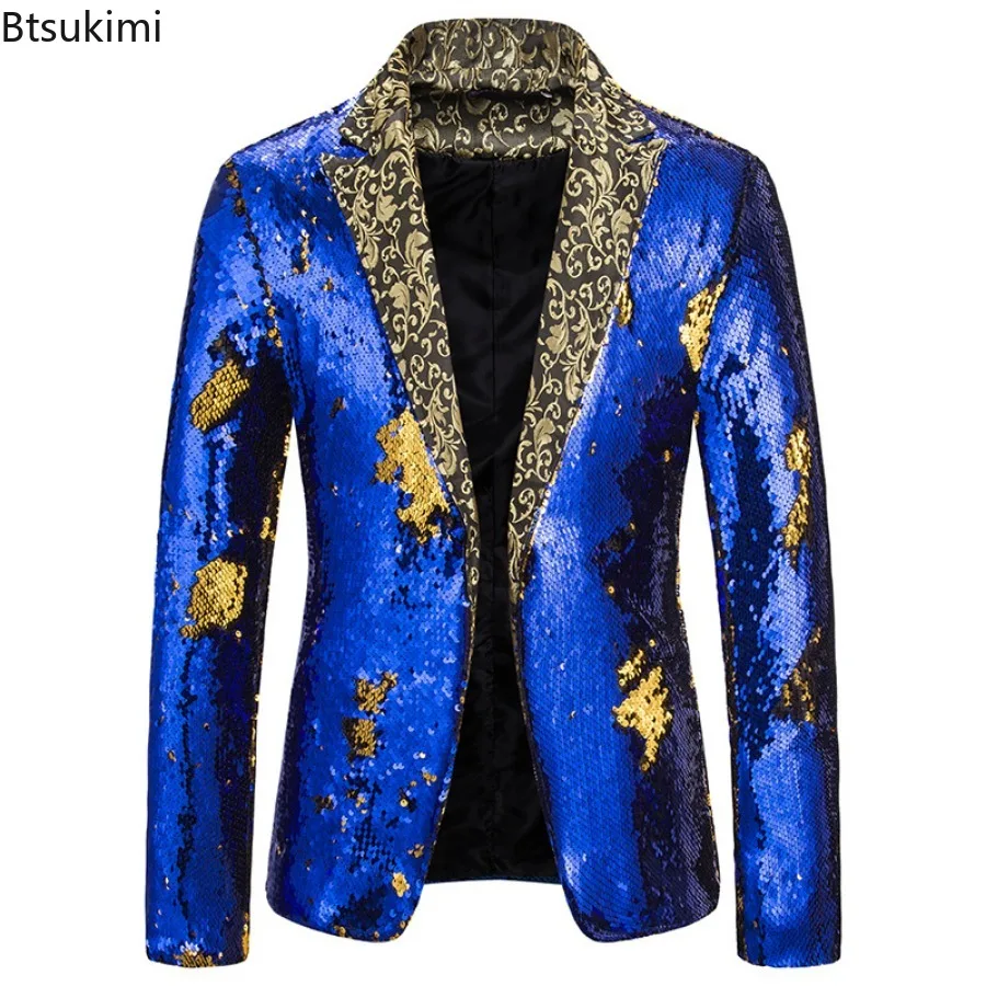 New Men's Fashion Blazer Shiny - مراجعة Men'S Grooming Club وسعره