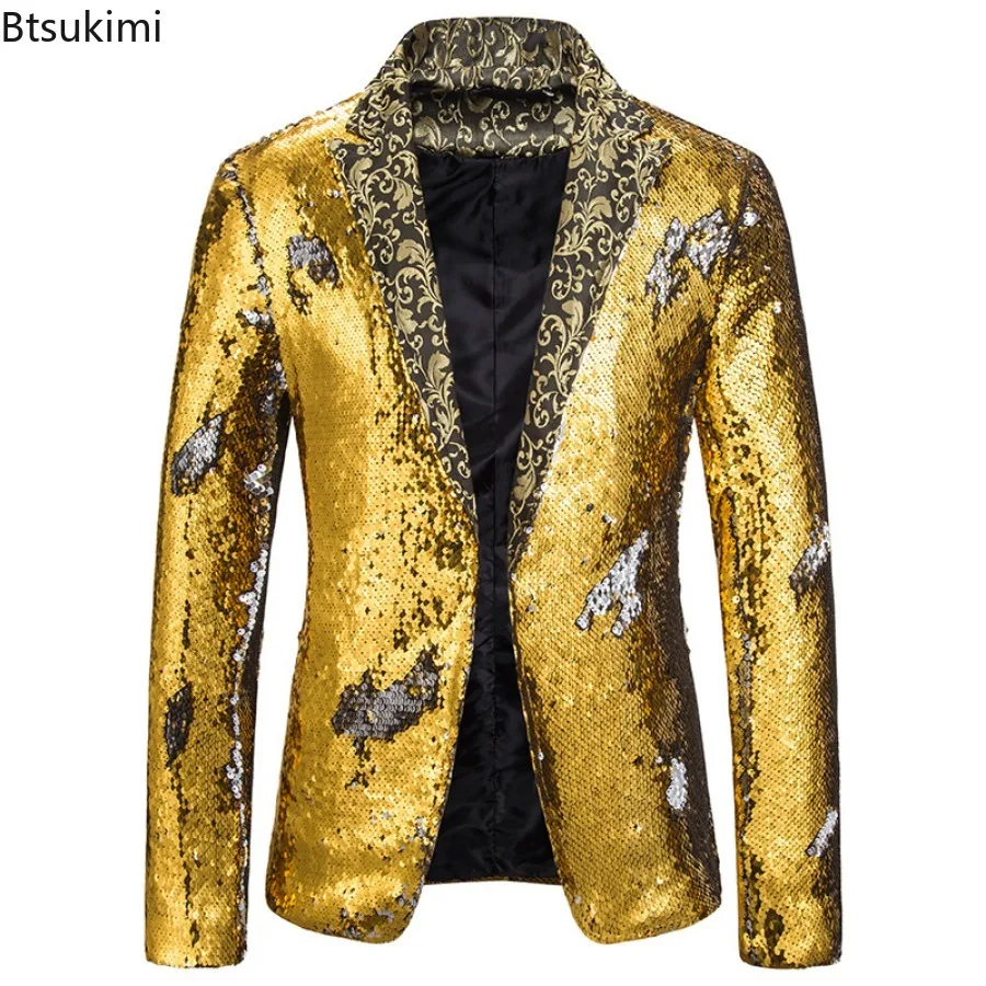 New Men's Fashion Blazer Shiny - مراجعة Men'S Grooming Club وسعره