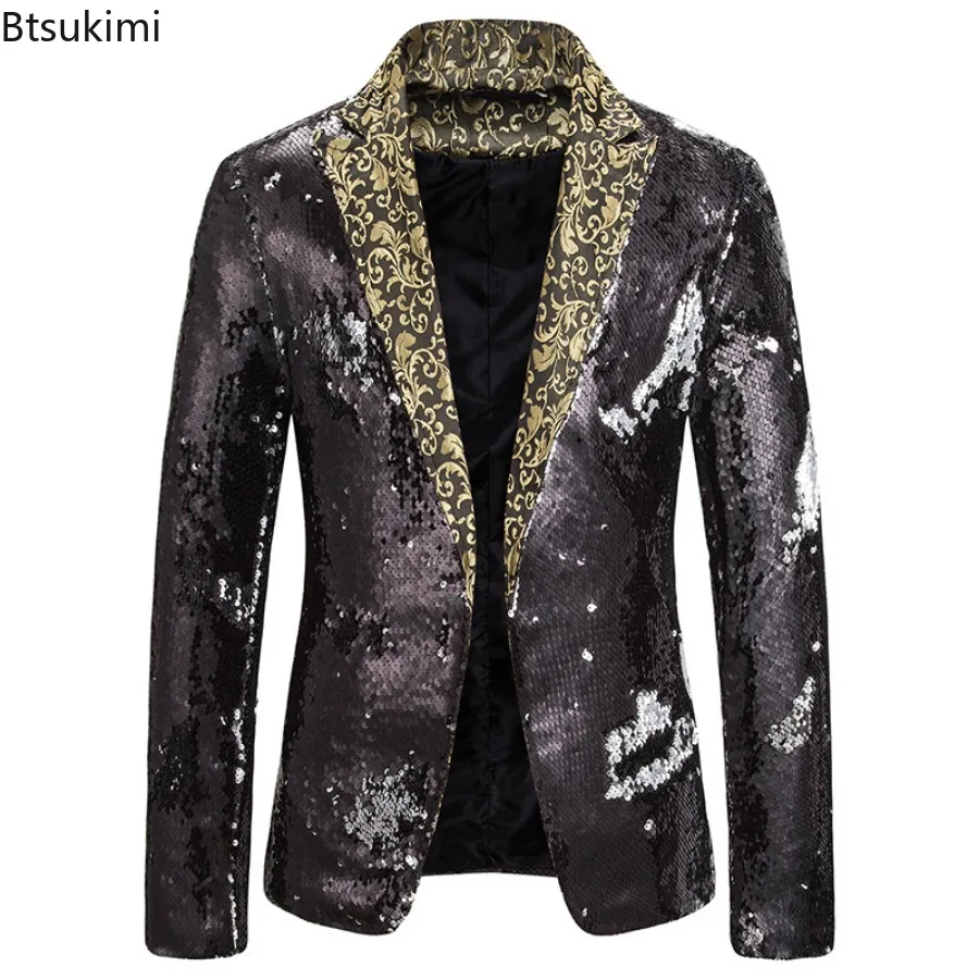 New Men's Fashion Blazer Shiny - مراجعة Men'S Grooming Club وسعره