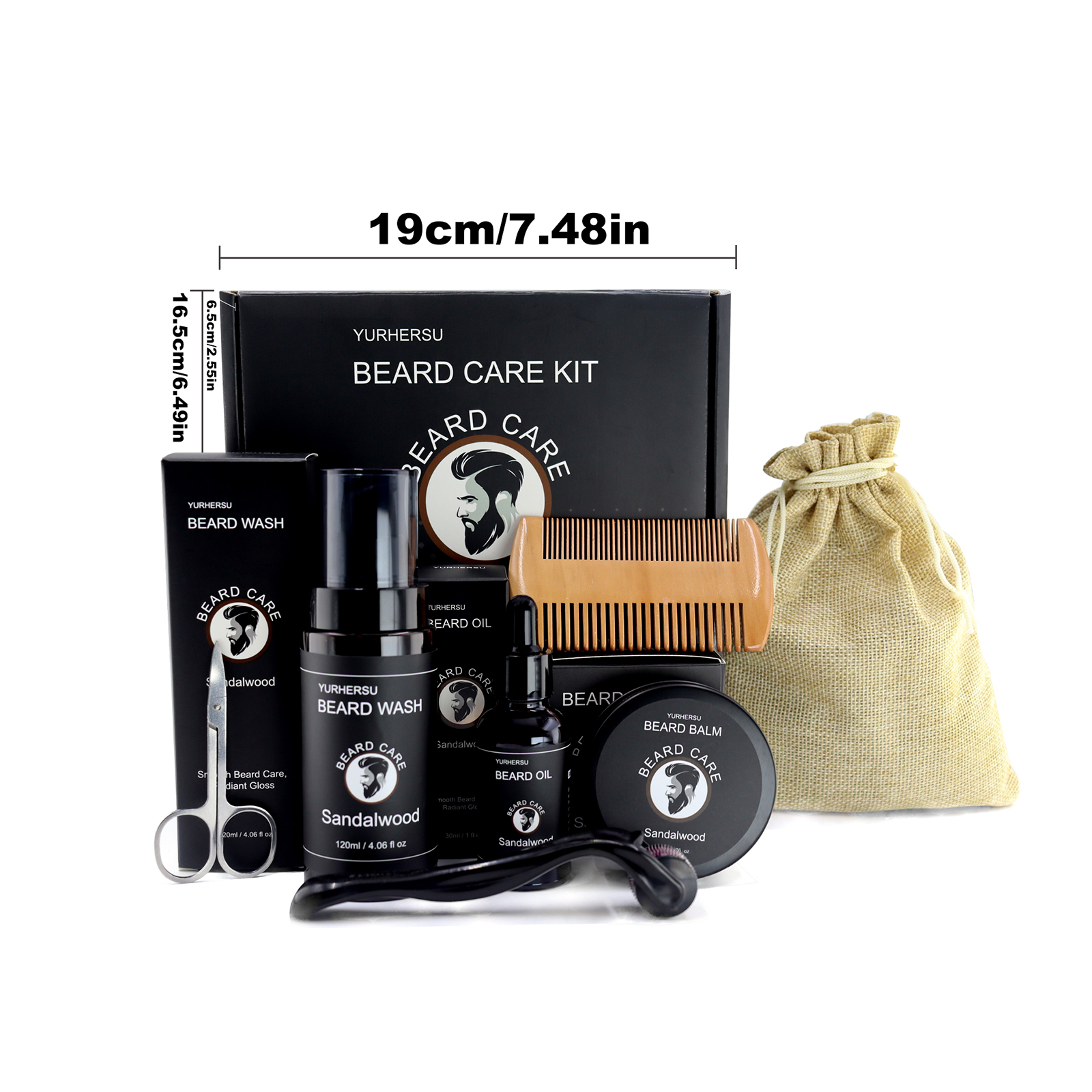 7Pcs Beard Care Kit for Men, G - مراجعة Men'S Grooming Set Gift وسعره