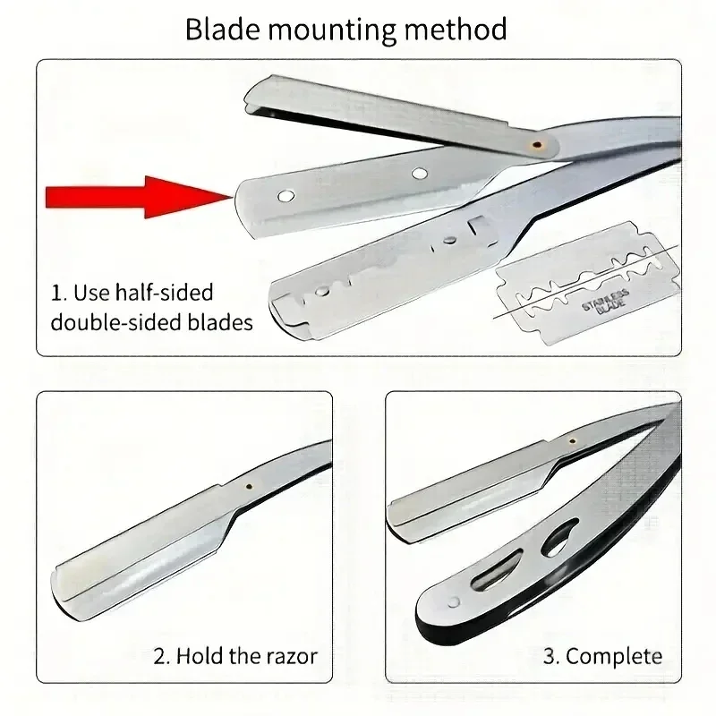 vvocci Men Shaves Blades Folda - مراجعة Straight Razor Safety وسعره